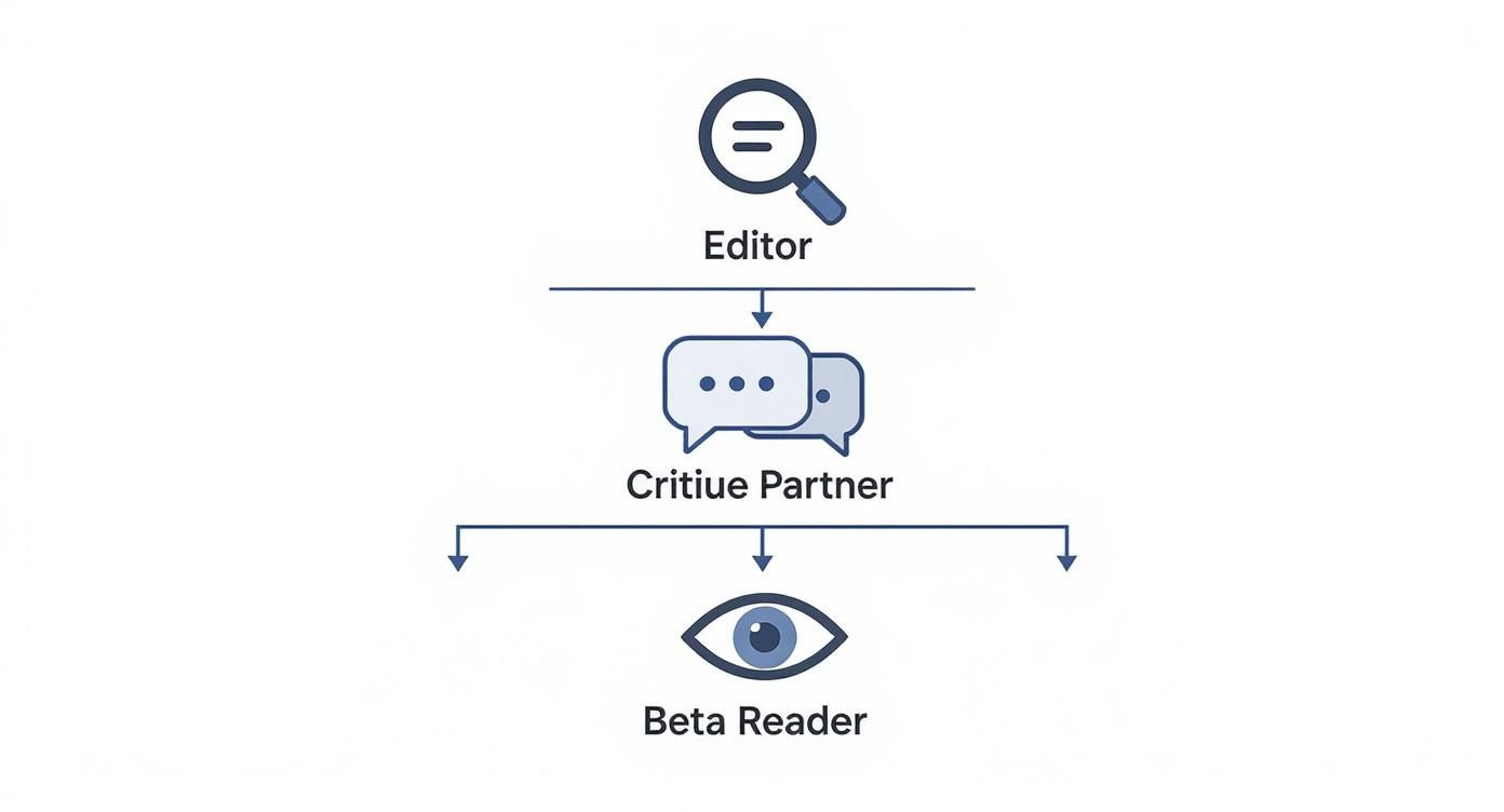 Infographic about what is beta reading