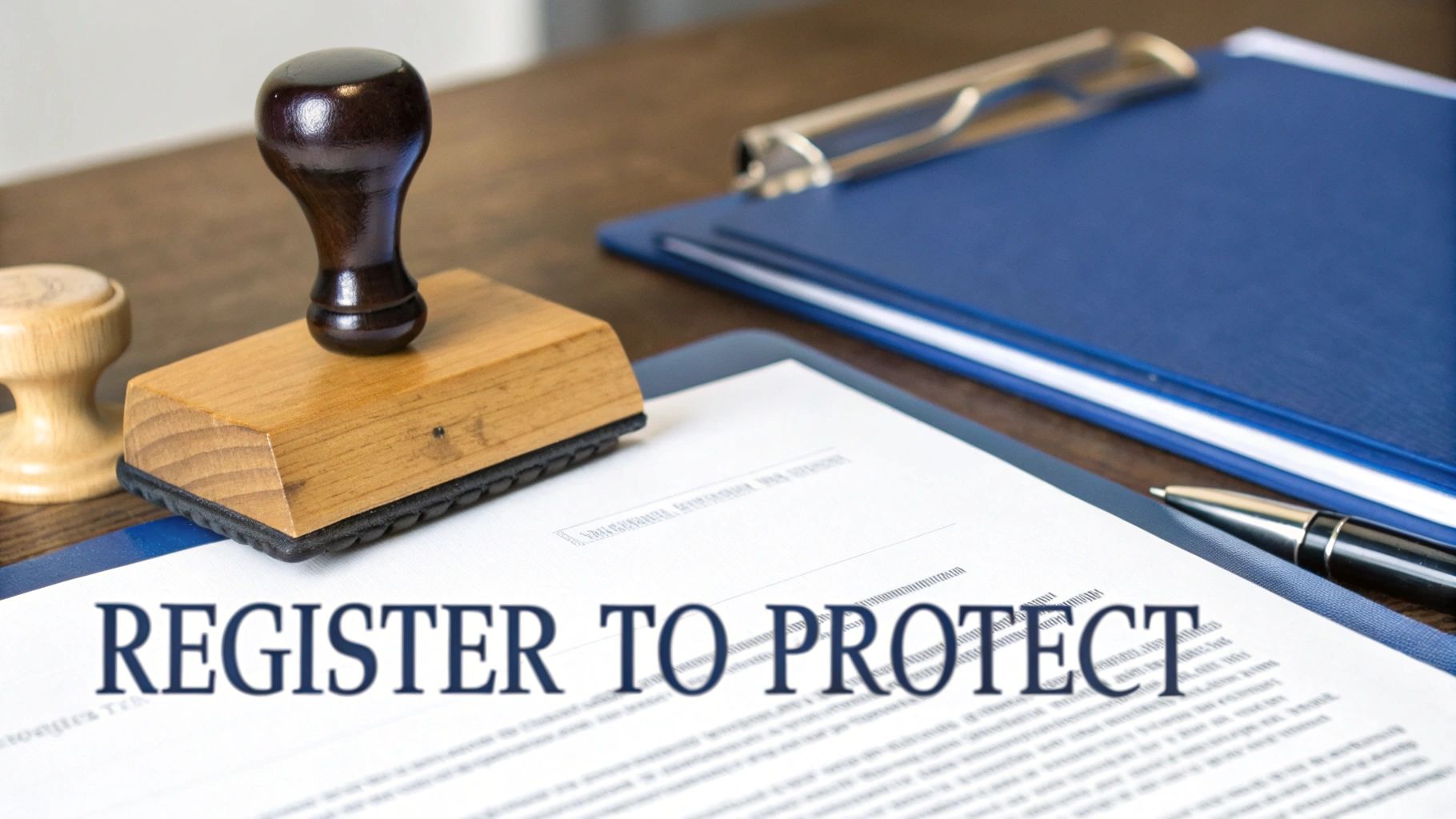 A close-up of a legal document with a seal, representing an official copyright registration certificate.