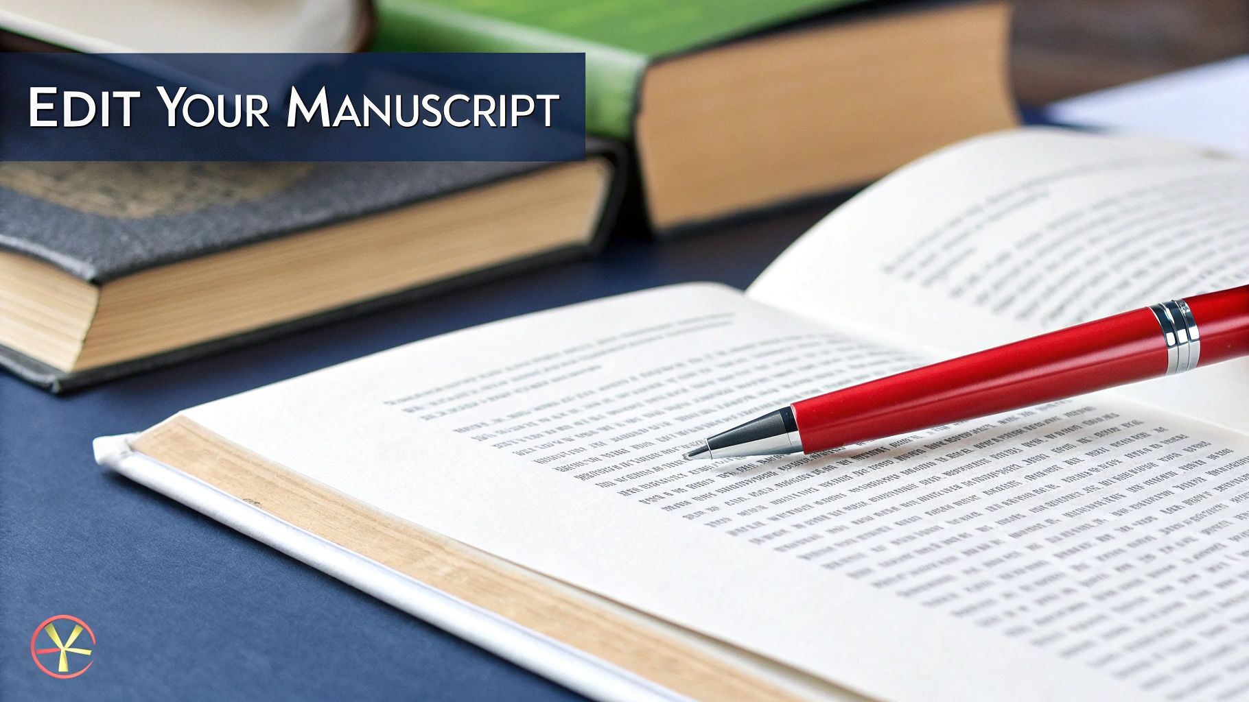 A stack of edited manuscripts