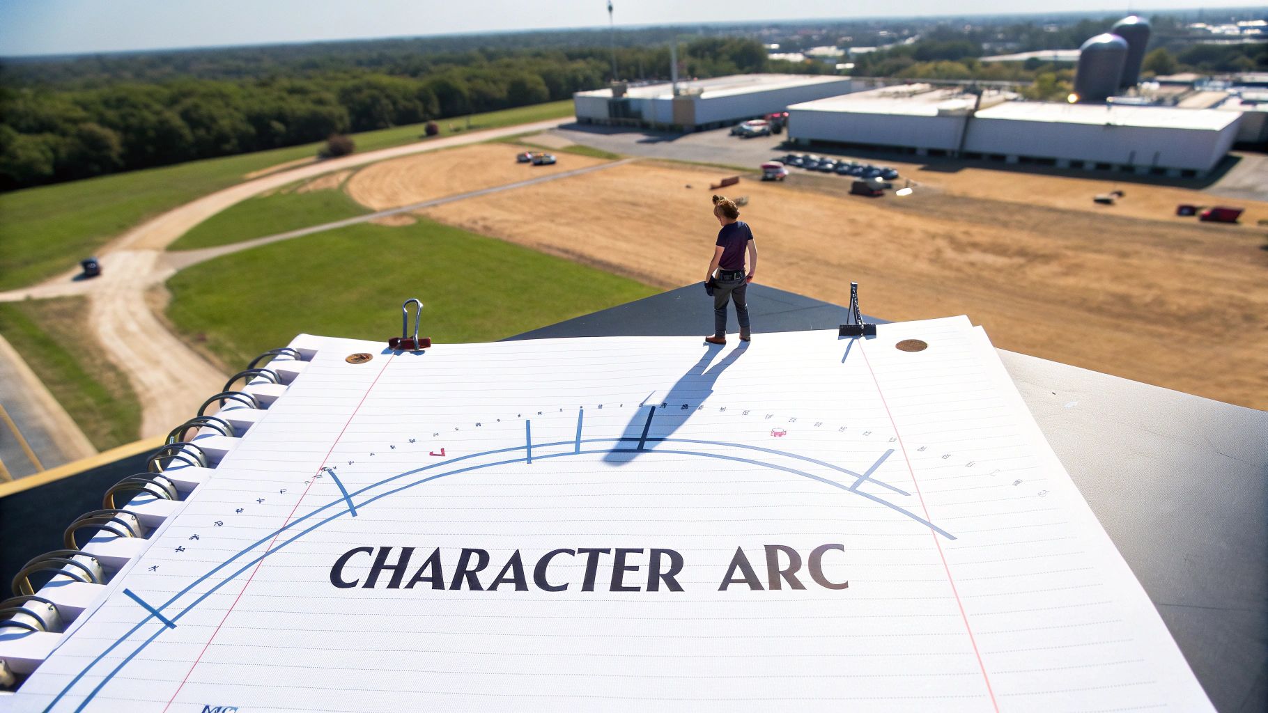 Authors discussing plot on a storyboard