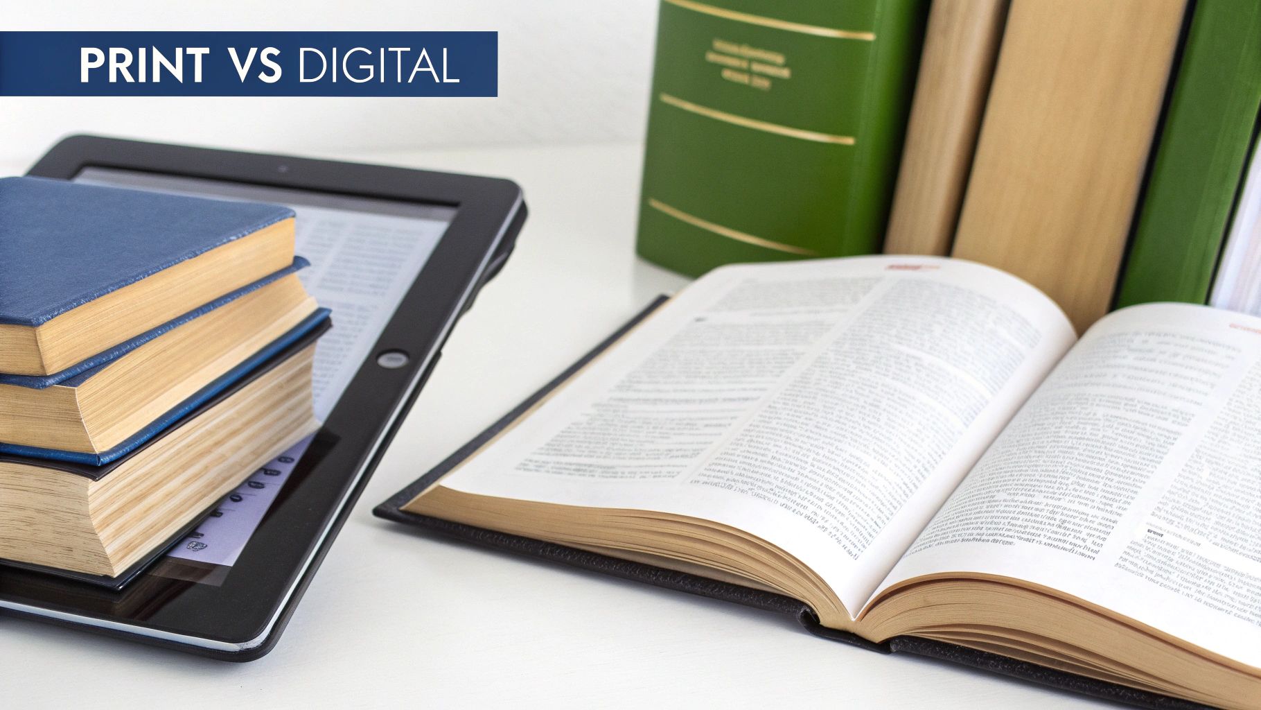 A stack of freshly printed books next to a calculator, illustrating the financial side of publishing.