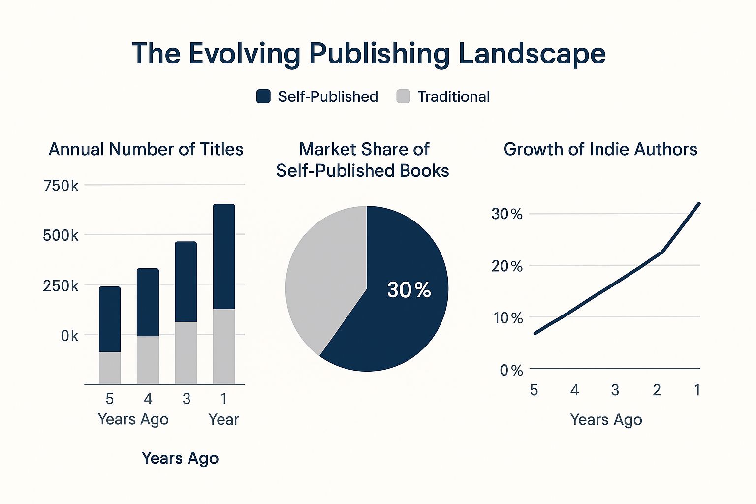 Infographic about traditional vs self publishing