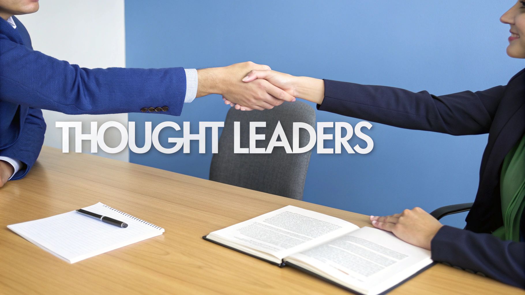 A professional executive in a modern office, thoughtfully looking out the window, contemplating their next big project like a book.