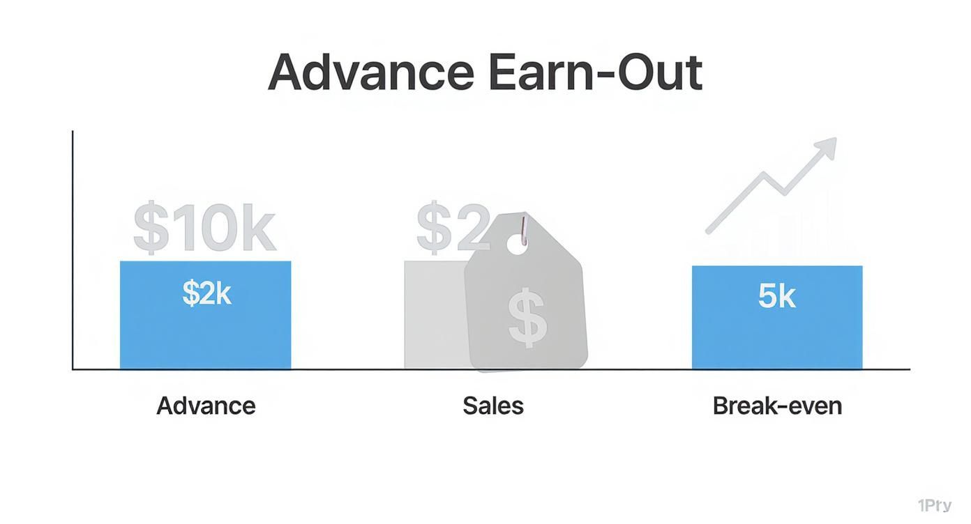 Infographic about royalties for books