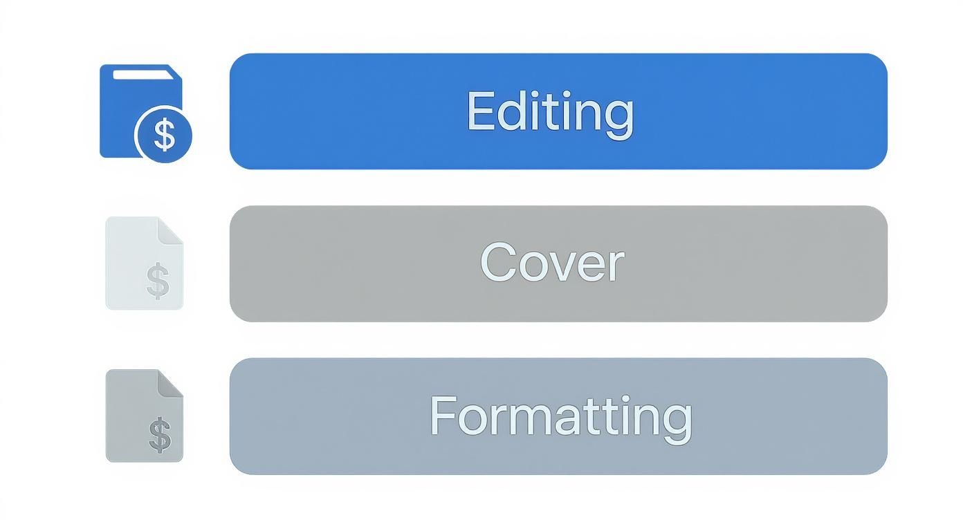 Infographic about self publishing cost