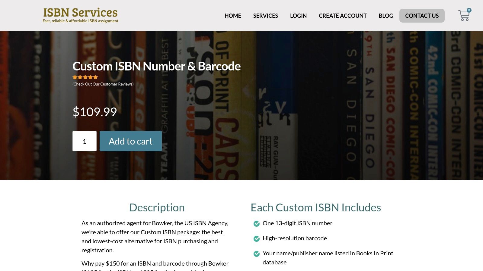 ISBN Services (Custom ISBN)