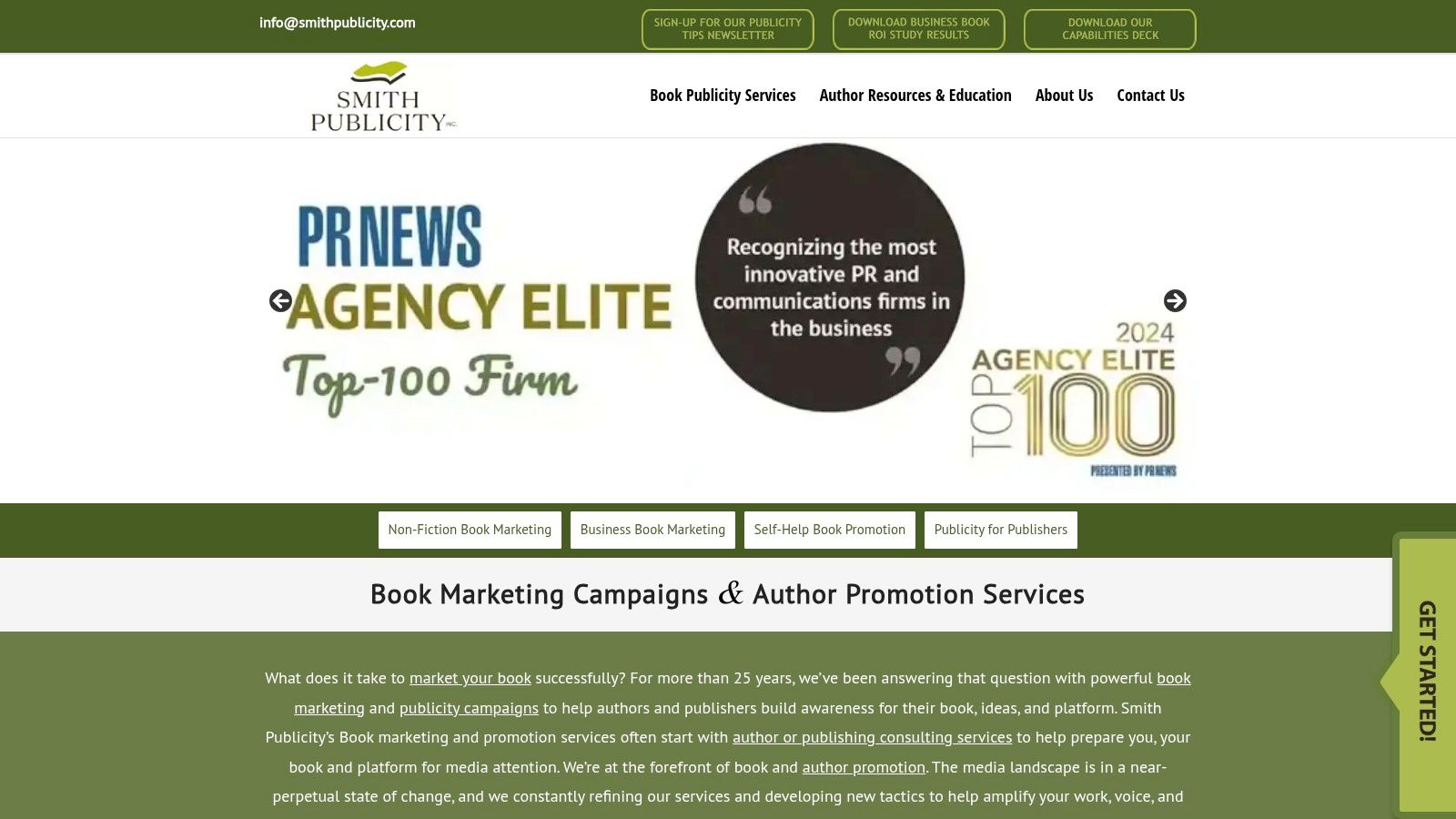 Smith Publicity (Full-Service Book PR Agency)