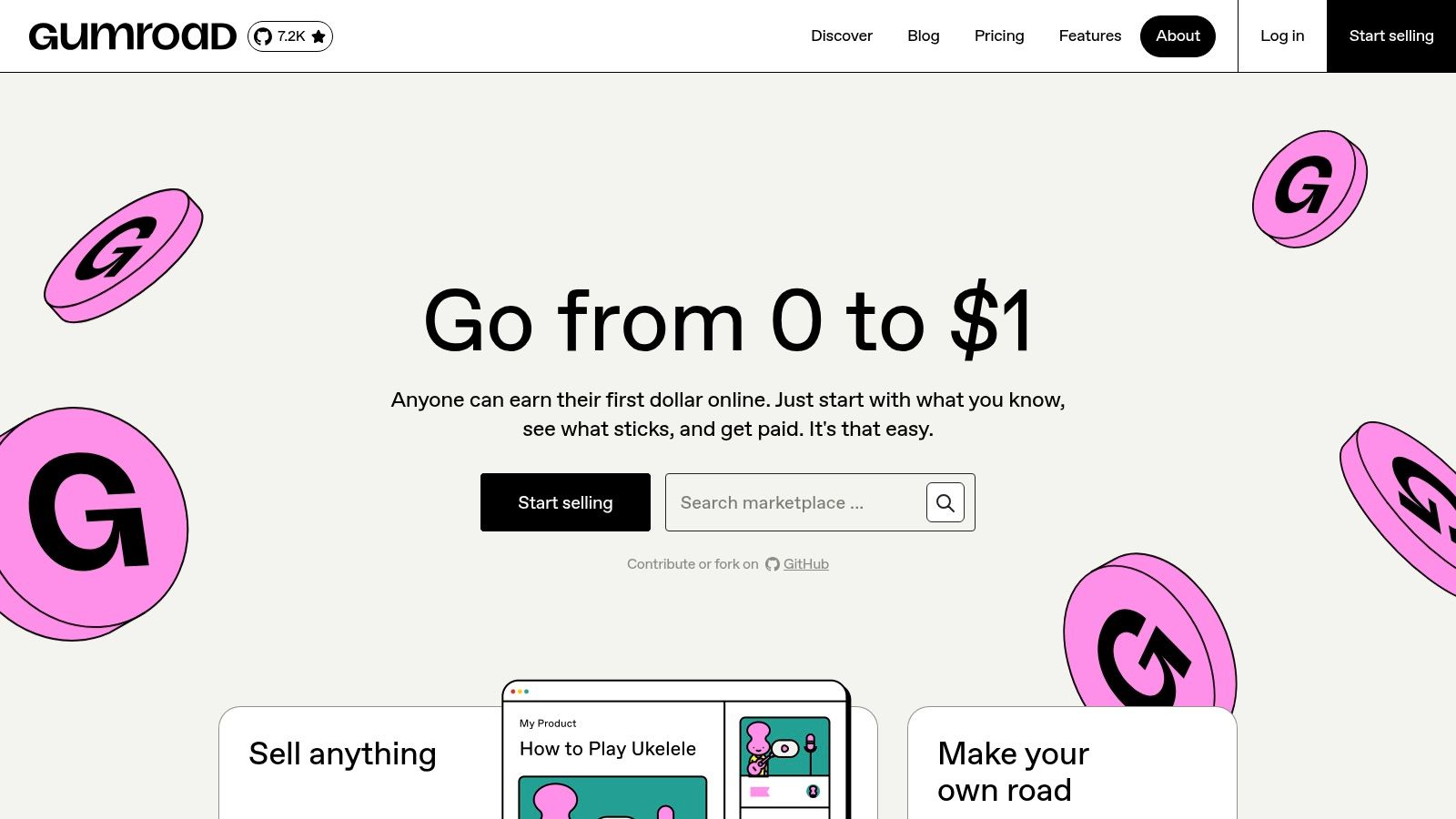 Gumroad (Direct-to-reader storefront)