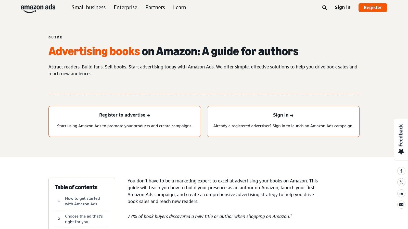 Amazon Ads for Authors (KDP + Author Central)