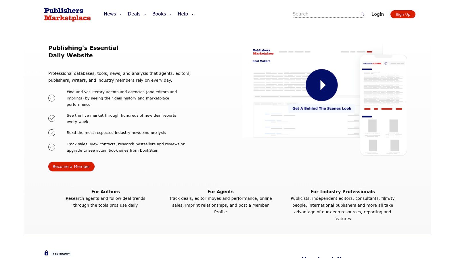 Publishers Marketplace (Publishers Lunch)