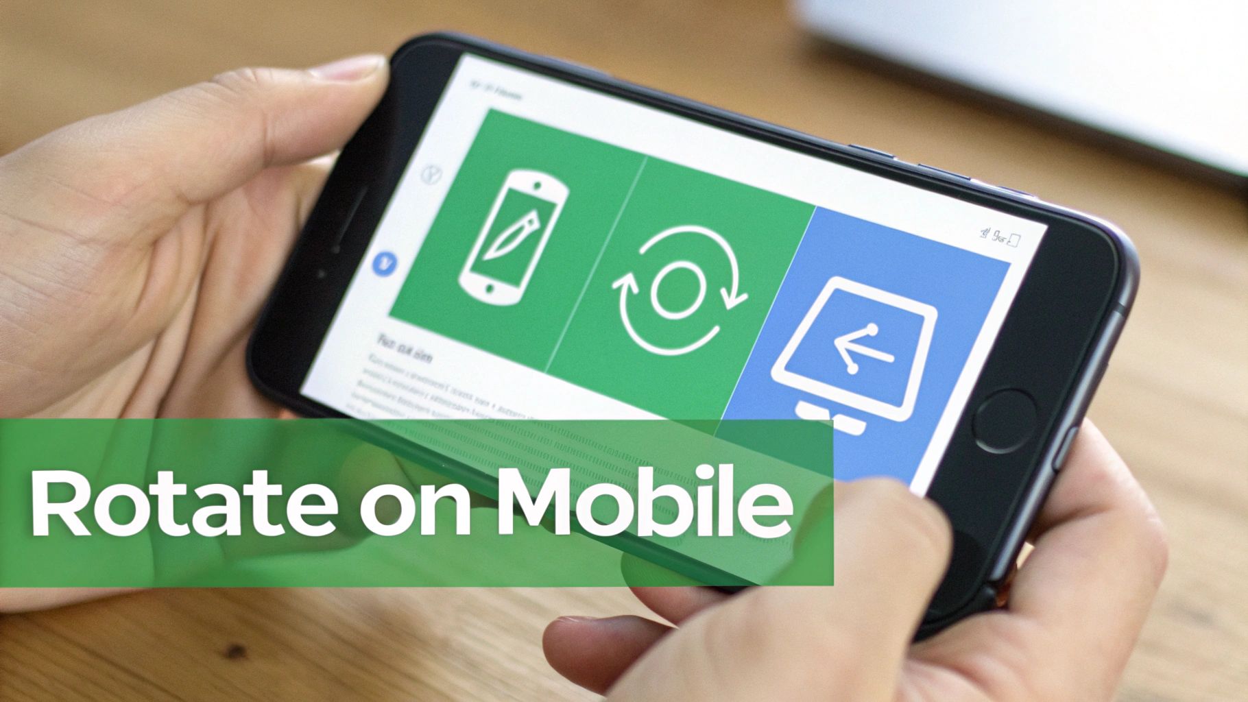A person looking at a screen with a question mark icon, representing common questions about PDF rotation.