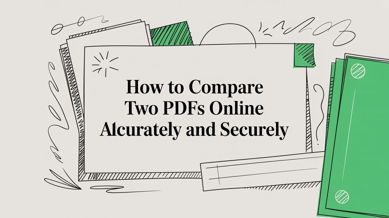 How to Compare Two PDFs Online Accurately and Securely