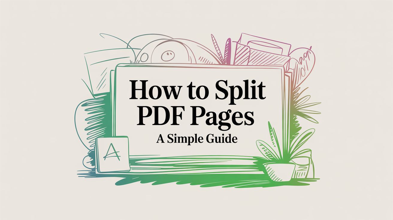 How to Split PDF Pages a Simple Guide