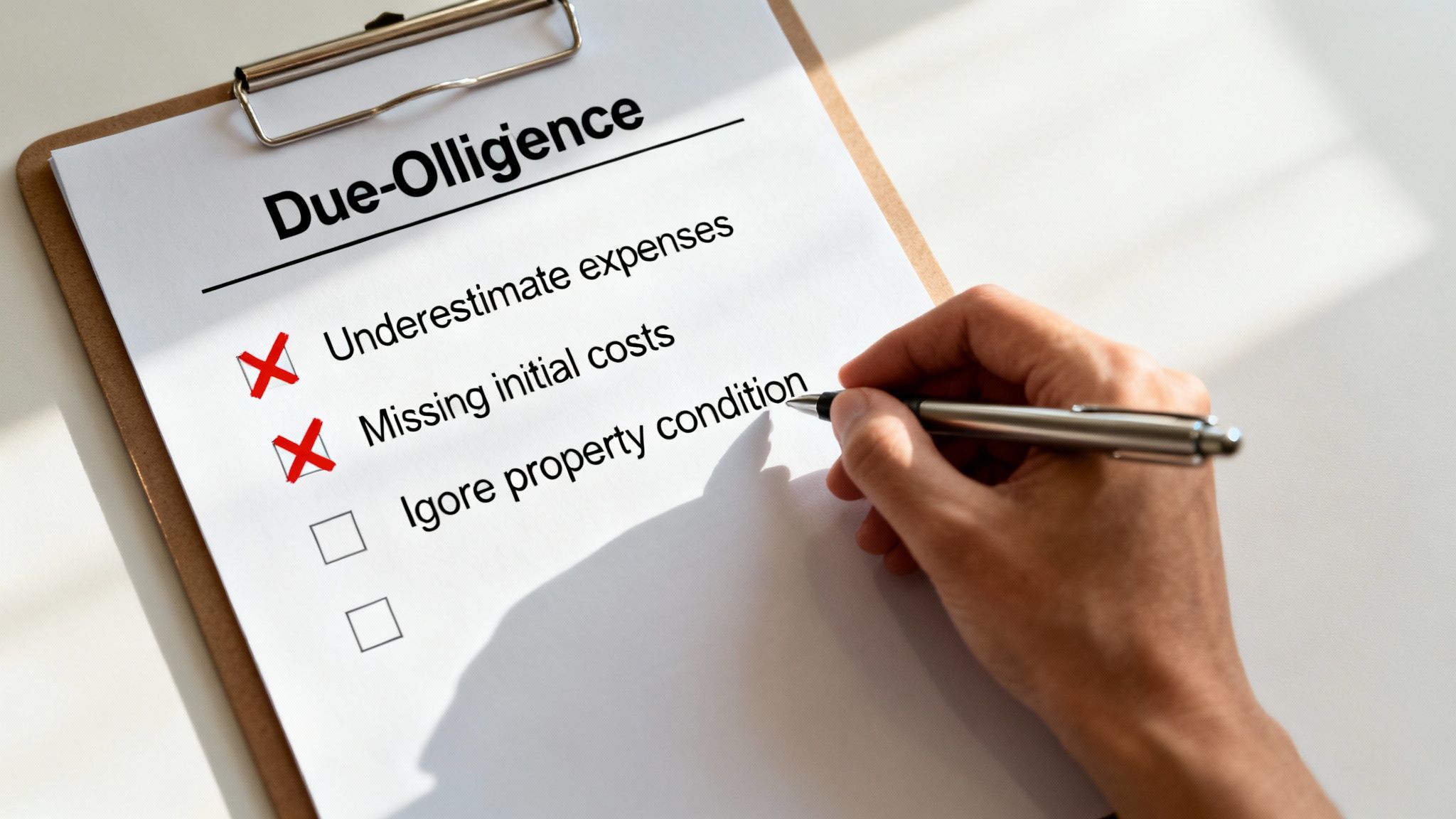 A person using a calculator with documents spread on a table