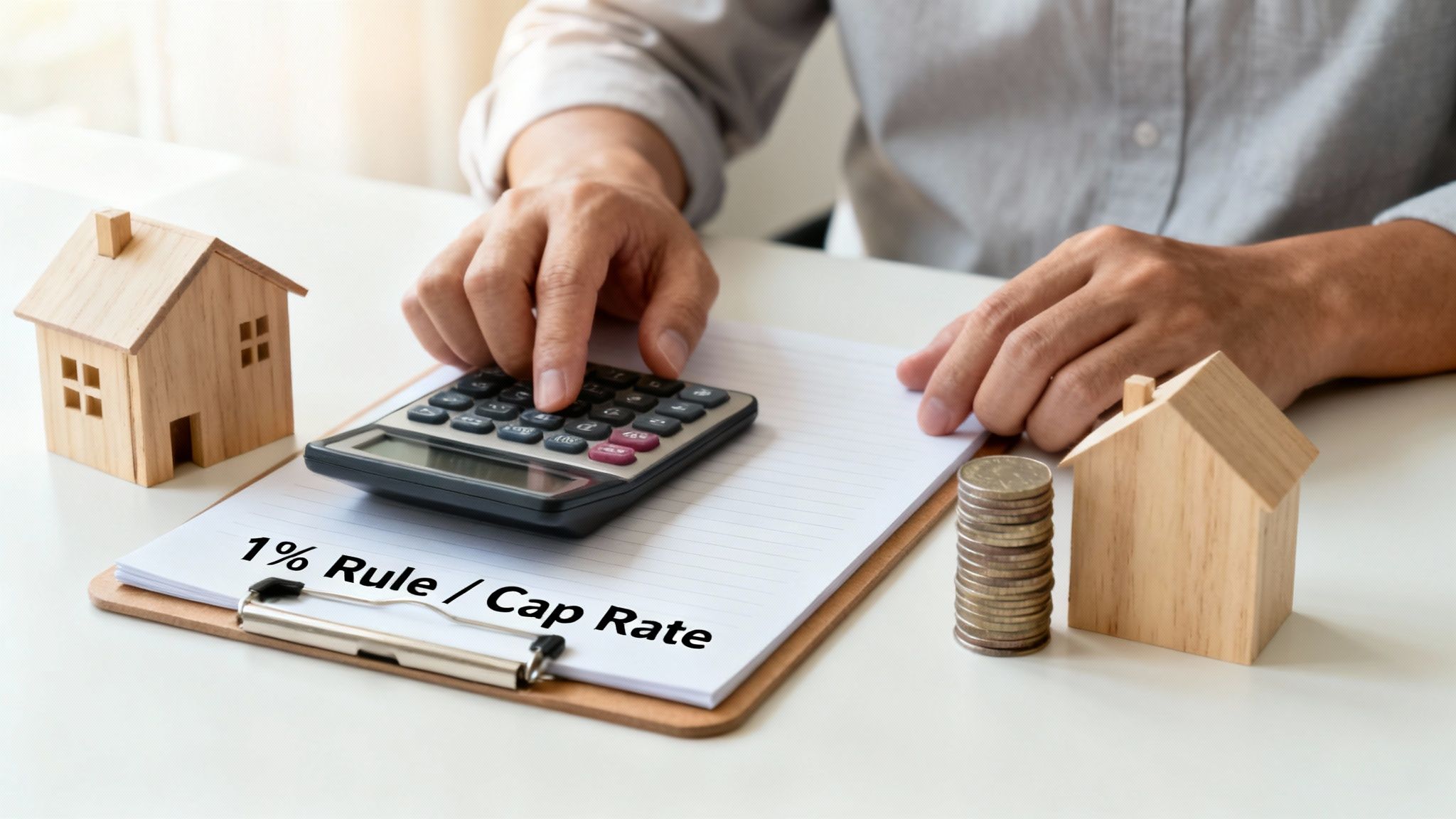 A person working on a laptop with charts and graphs, analyzing real estate data.