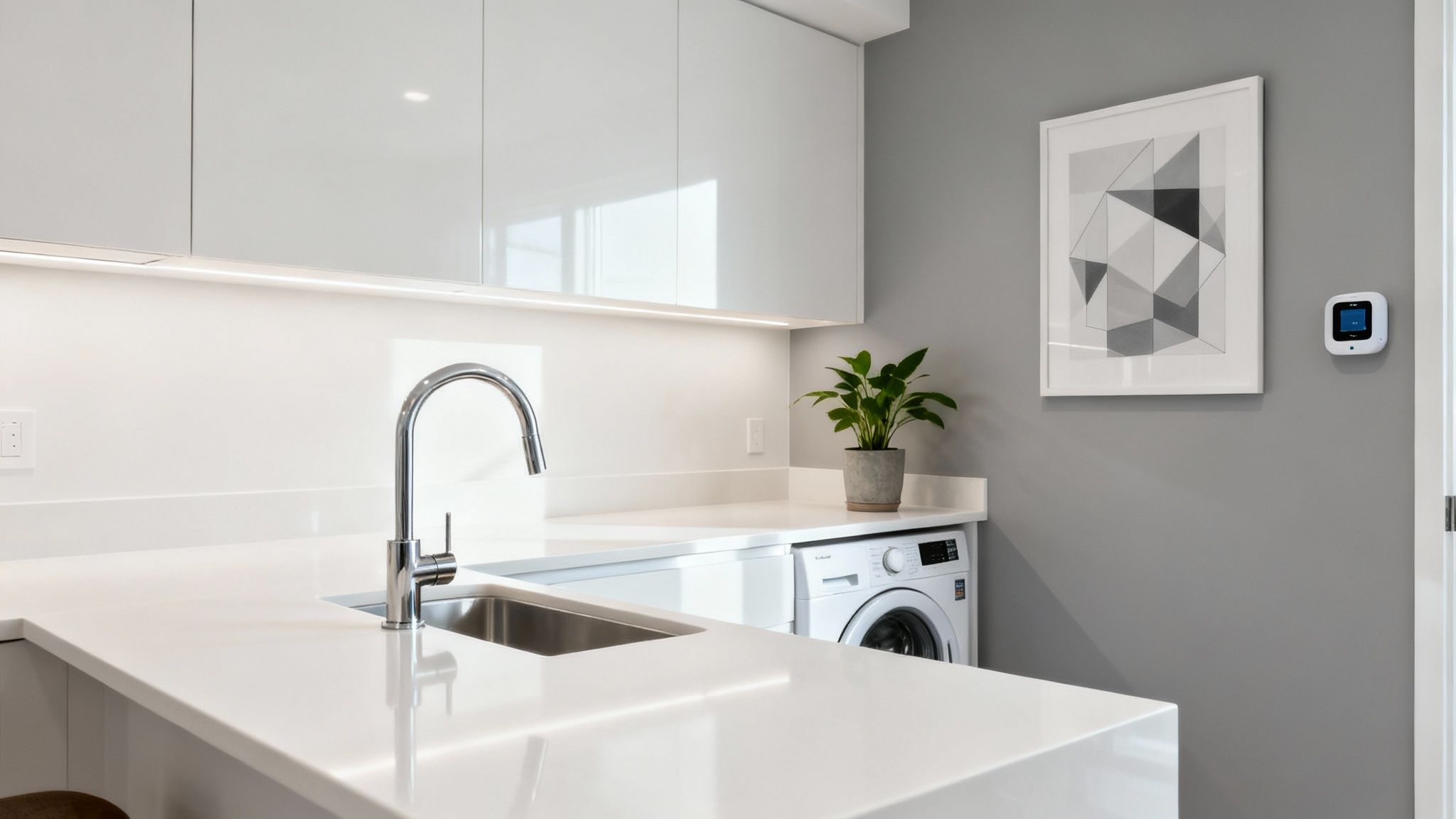 Modern kitchen with stainless steel appliances, representing a strategic renovation to boost rental income.