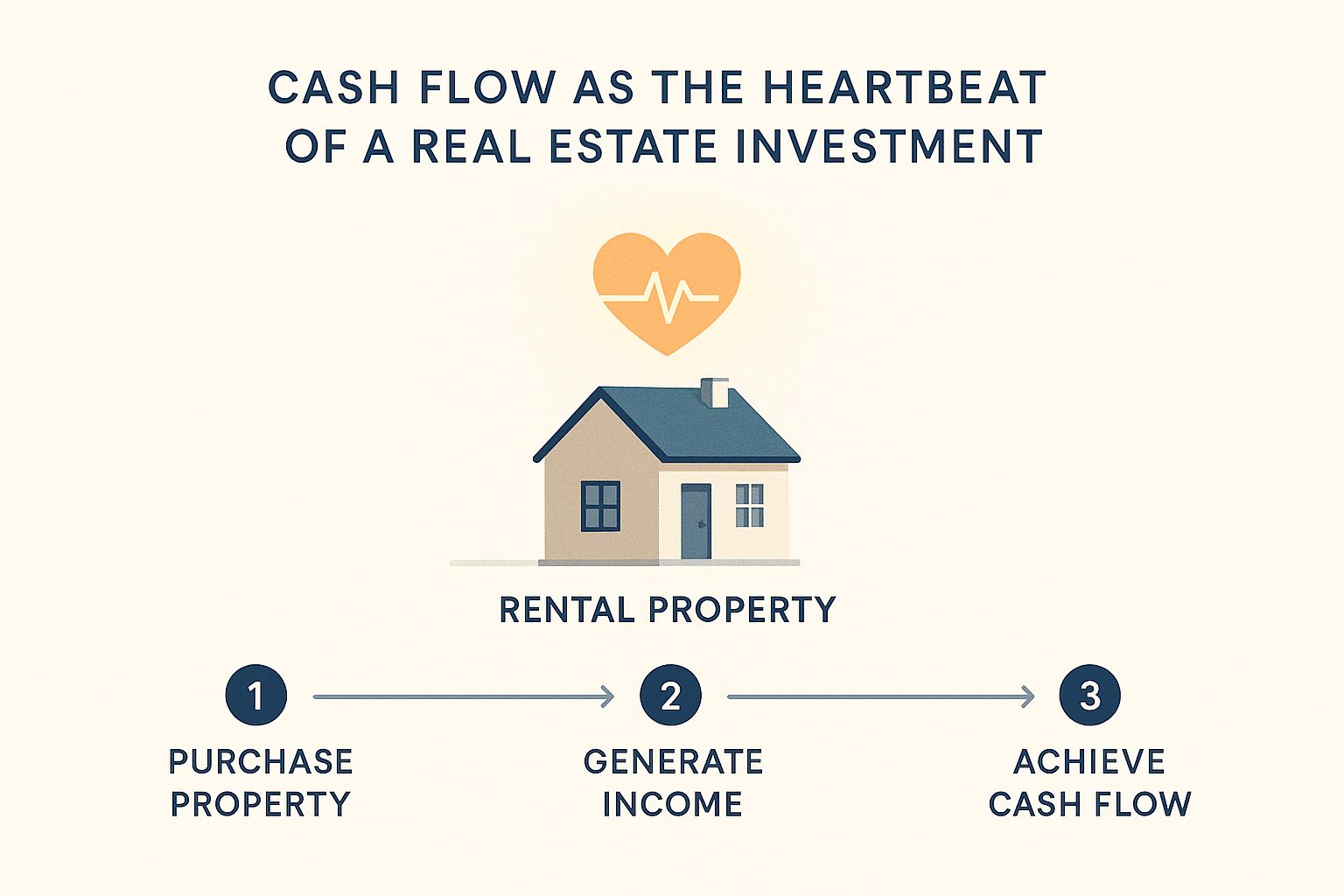 Infographic about cash flow for real estate