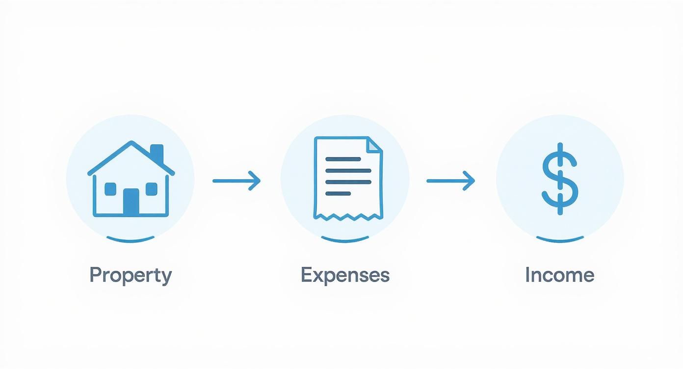 Infographic about investment property roi calculator
