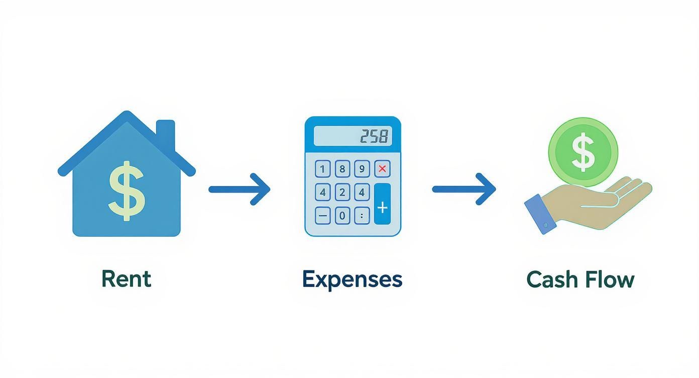 Infographic about cash flow real estate
