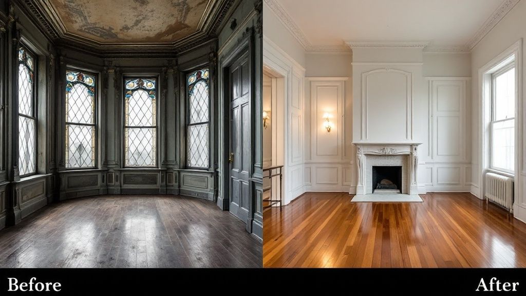 Infographic showing key data about The Neglected Victorian Restoration