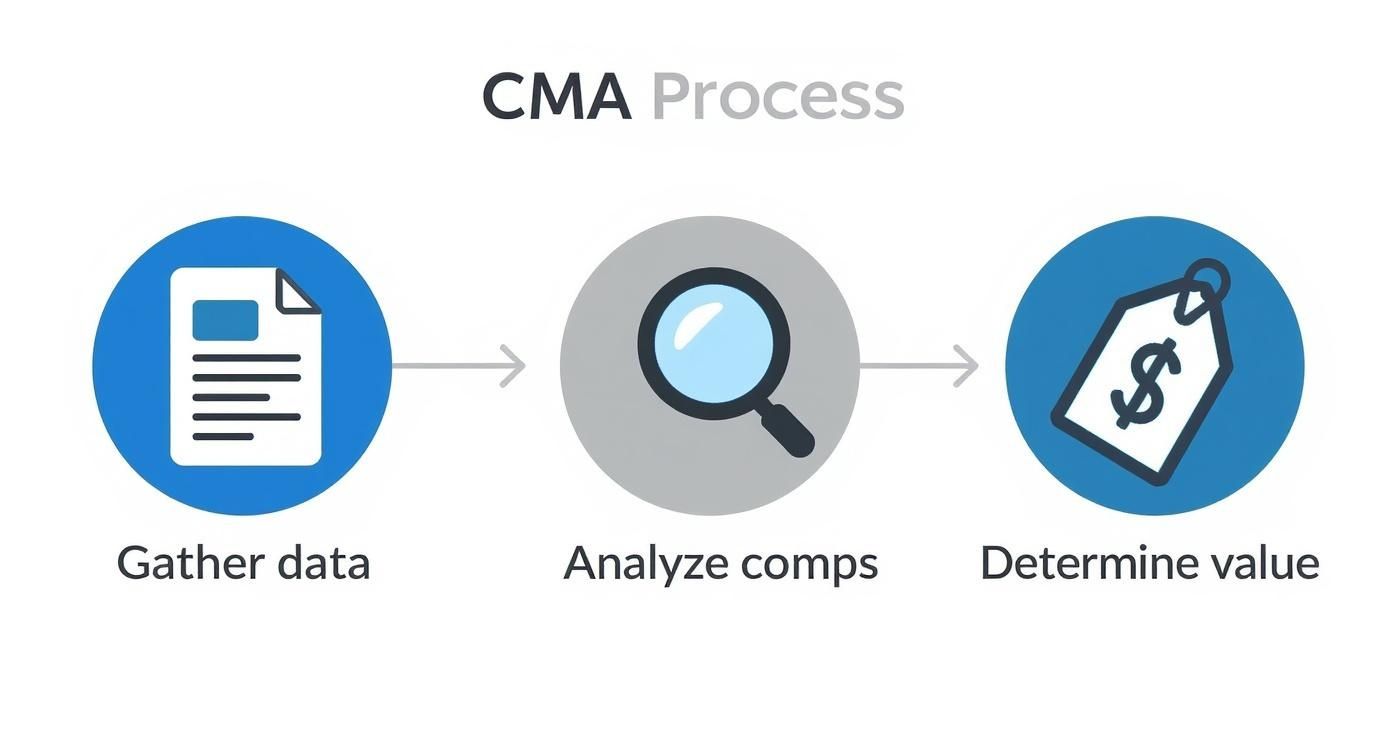 Infographic about comparative market analysis template