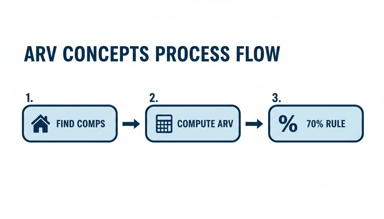 Infographic about after repair value calculator