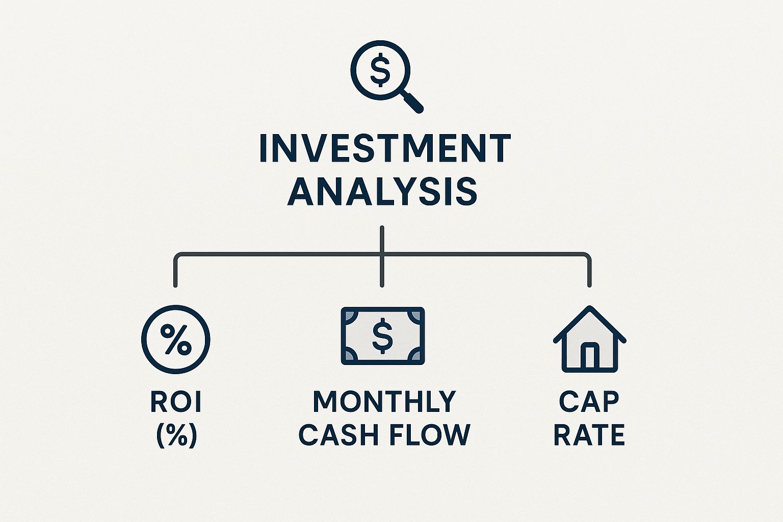 Infographic about real estate investment calculator