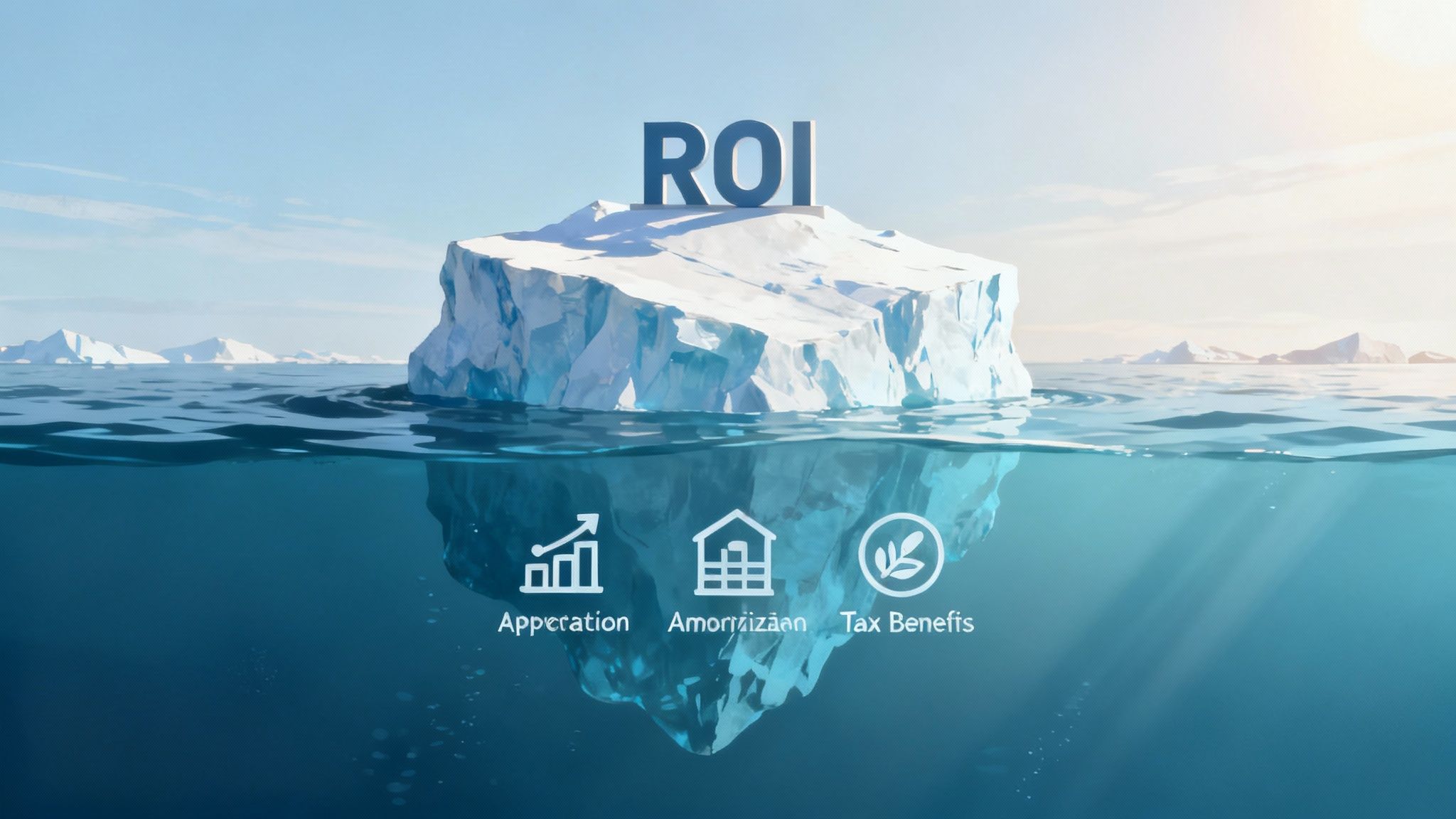 A magnifying glass held over a miniature house, focusing on details beyond the surface.