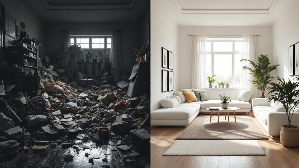 The Hoarder House Clean Out and Restoration