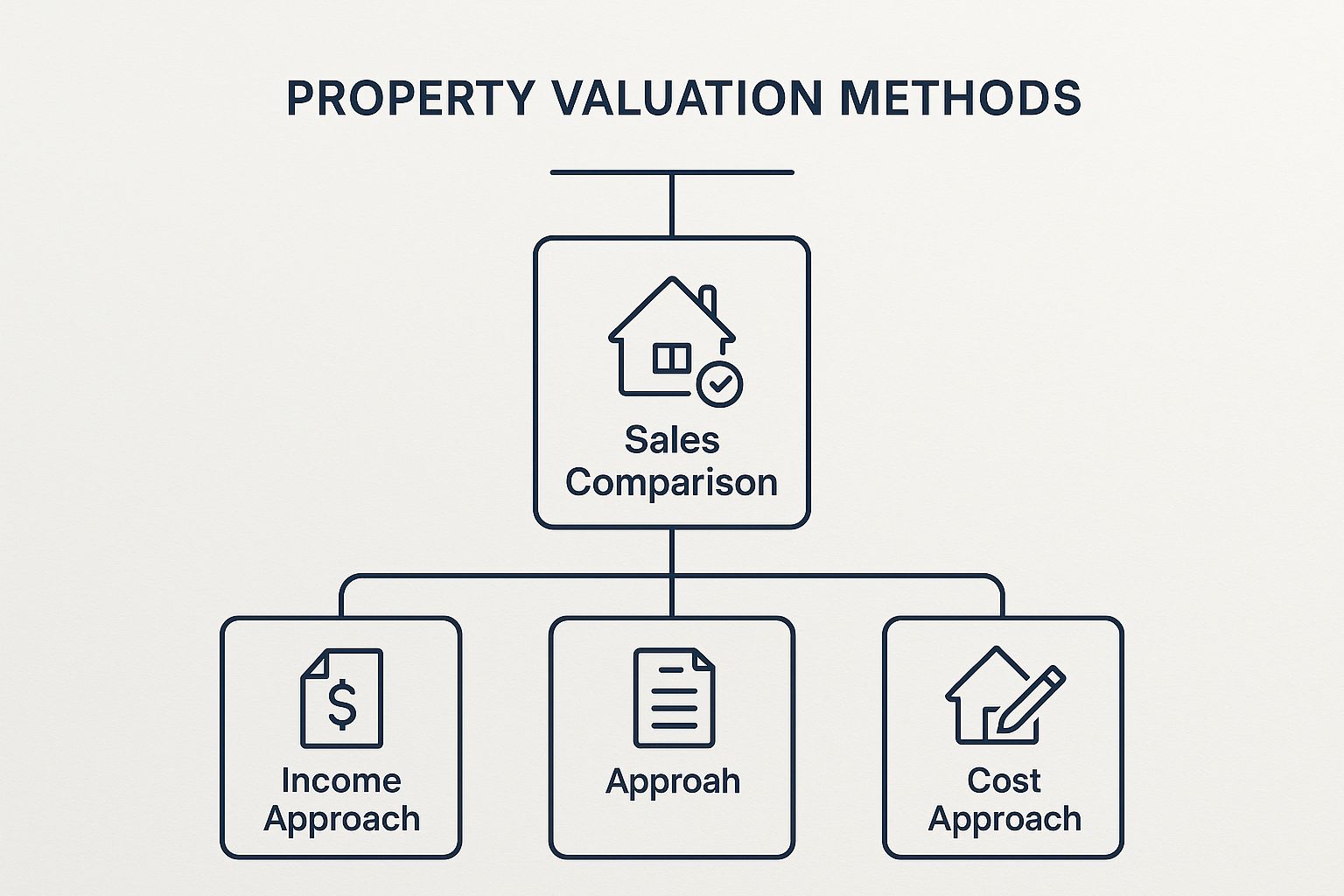 Infographic about real estate valuation methods