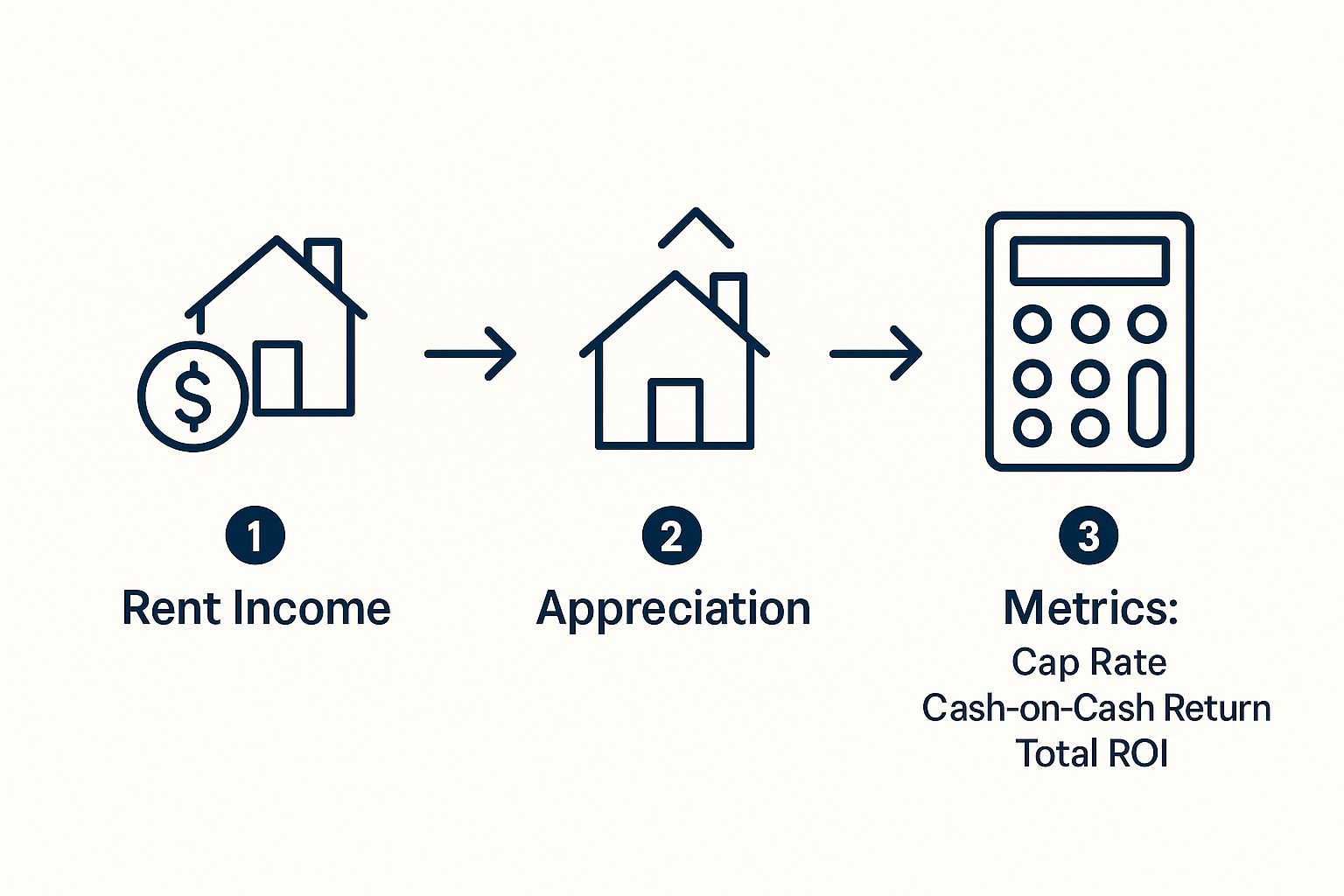 Infographic about returns on rental property