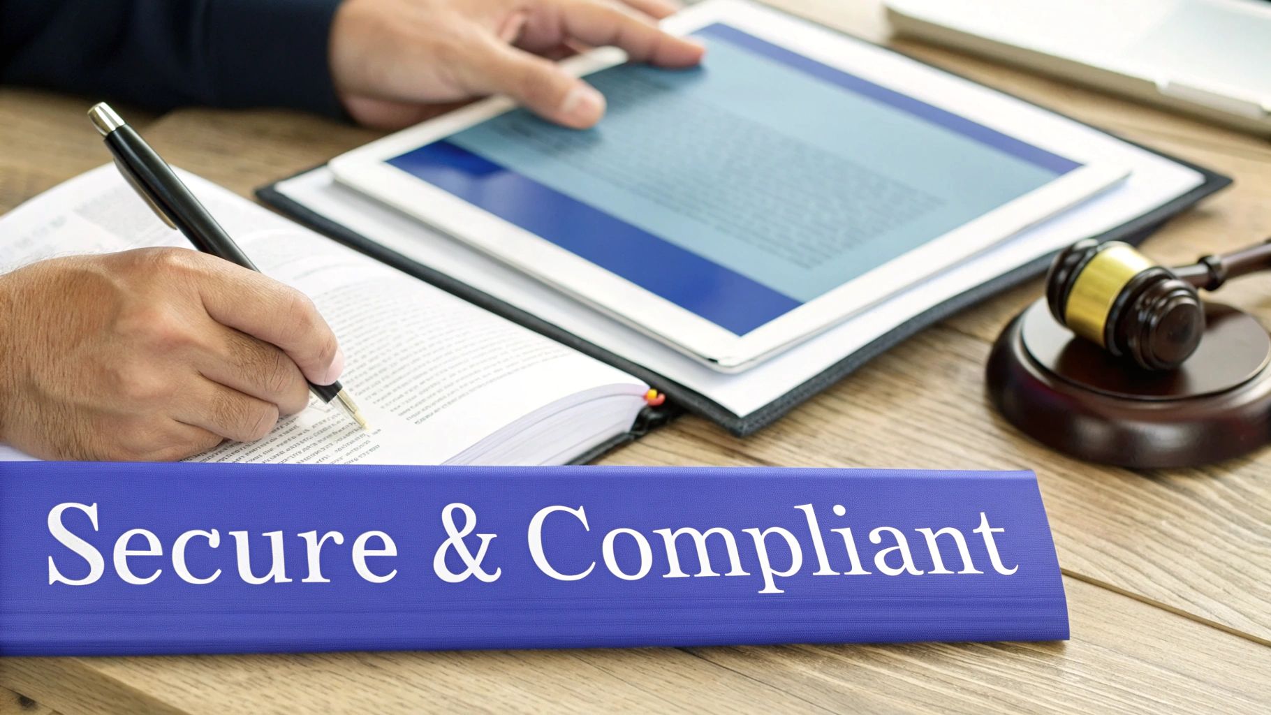 A person at a desk thoughtfully looking at a laptop, surrounded by notepads and coffee, pondering questions.