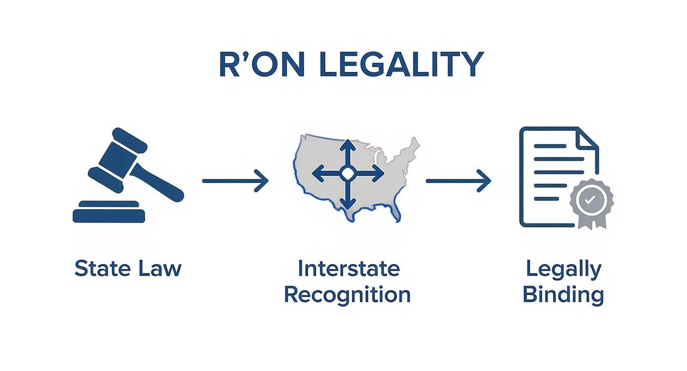 Infographic about remote online notary