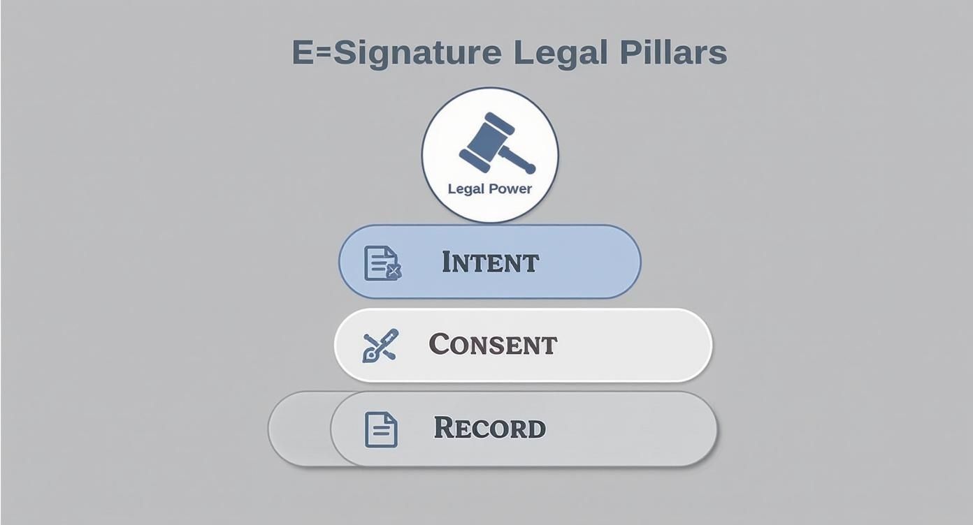 Infographic about electronic signature for legal documents