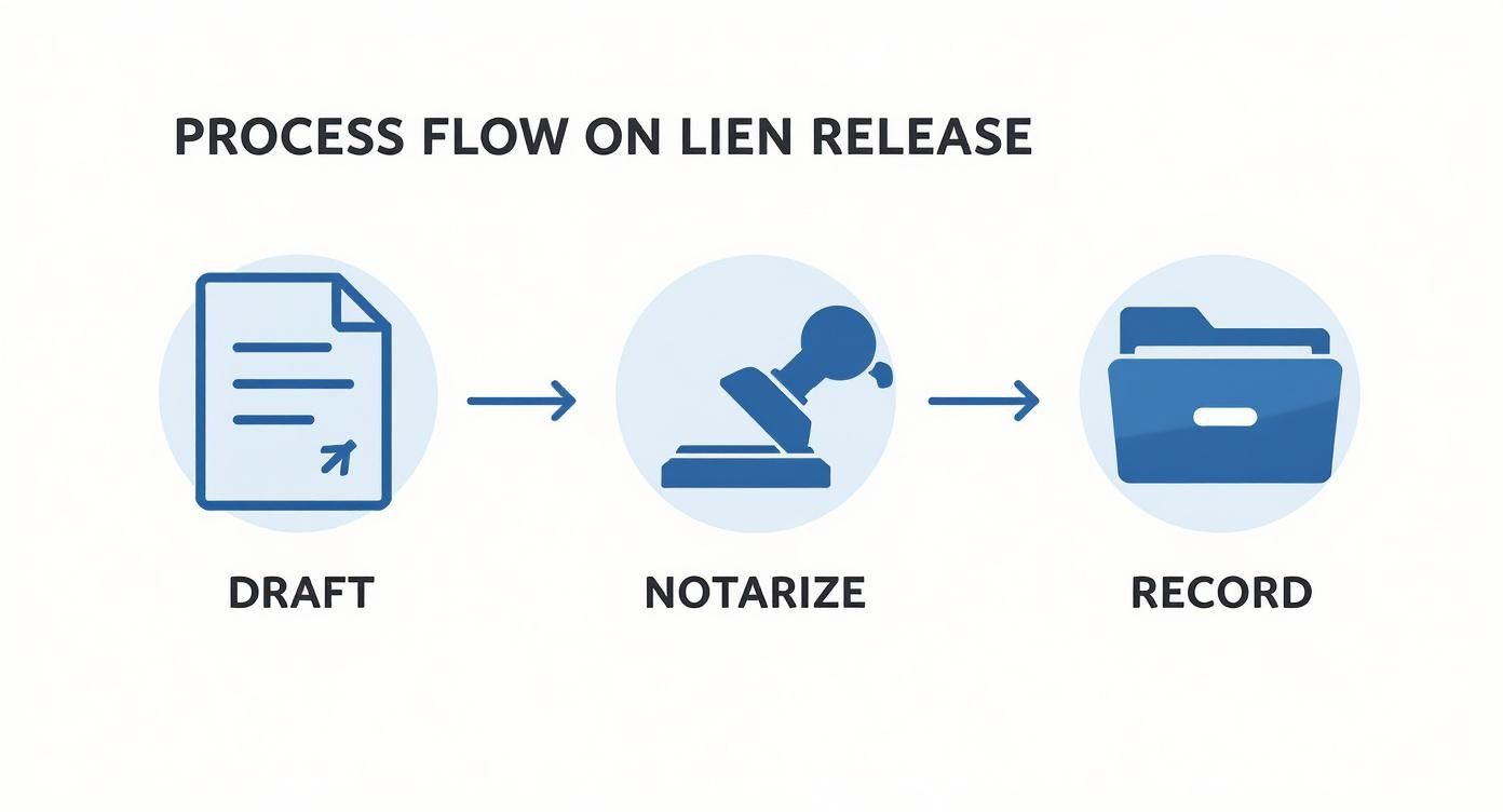 Infographic about partial release of lien
