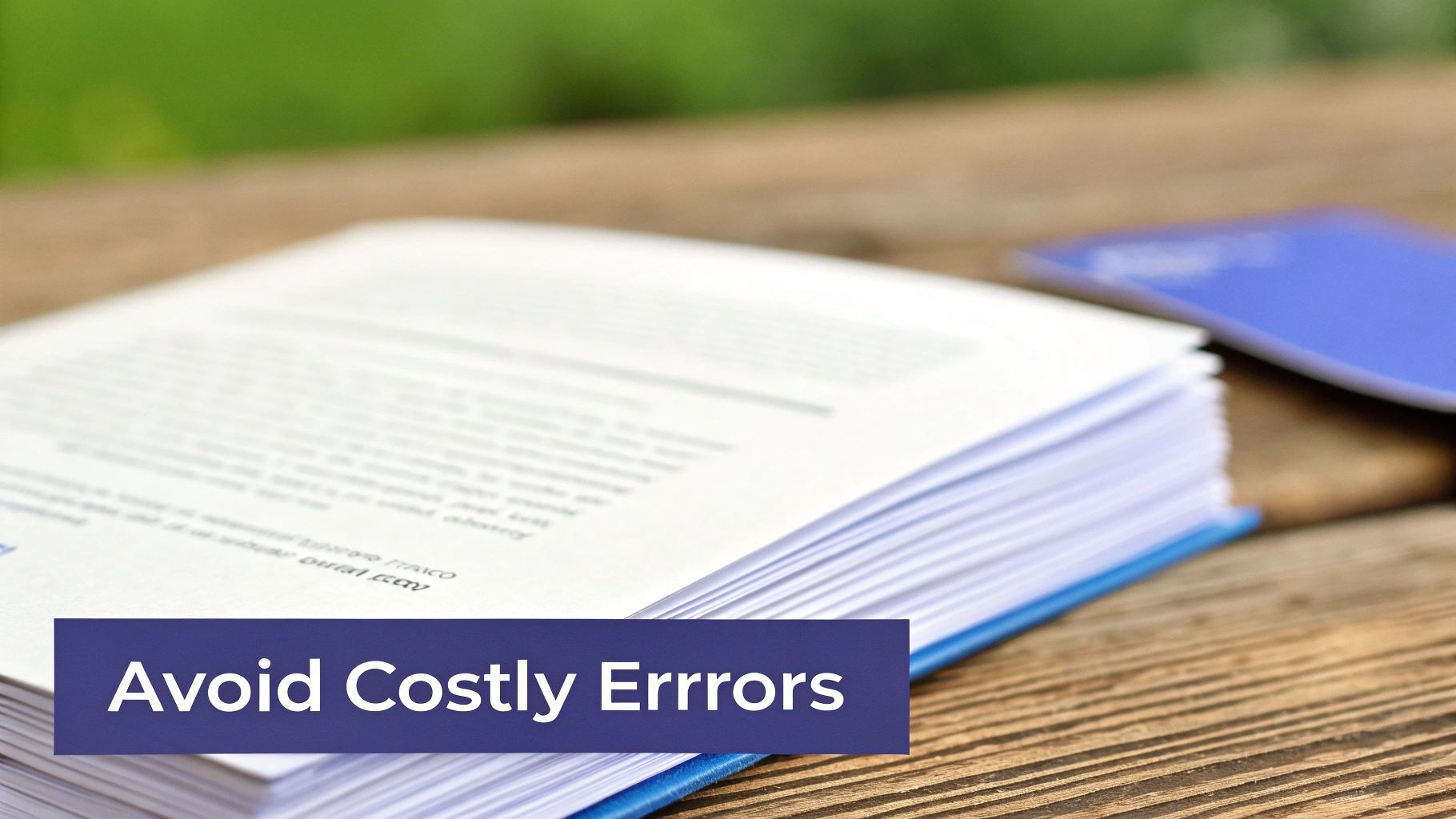 A close-up of a document with a red stamp that says 'ERROR', highlighting documentation mistakes.