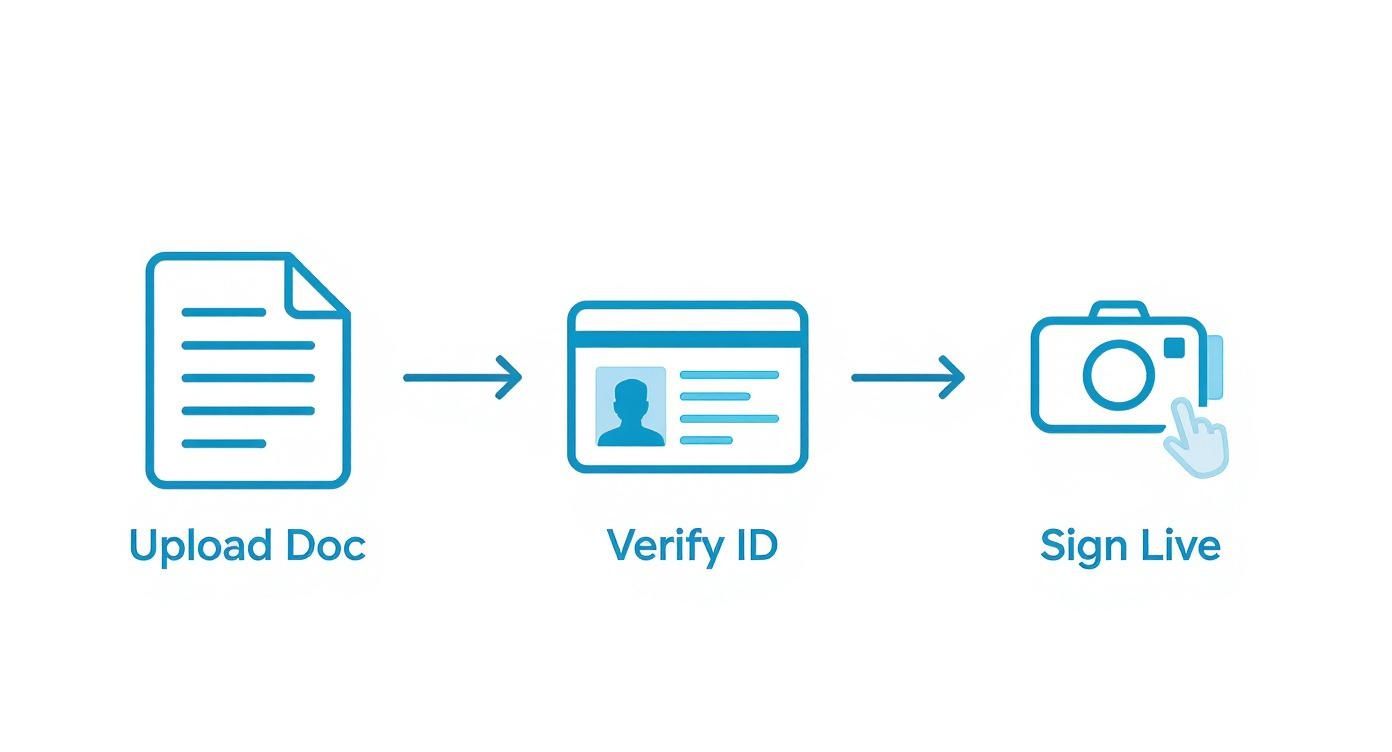 Infographic about online notary service