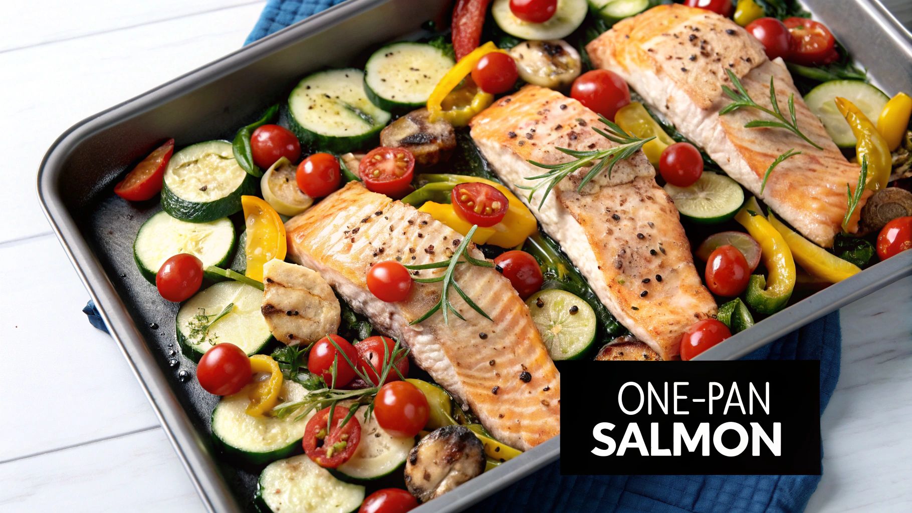 1. One-Pan Mediterranean Salmon with Vegetables