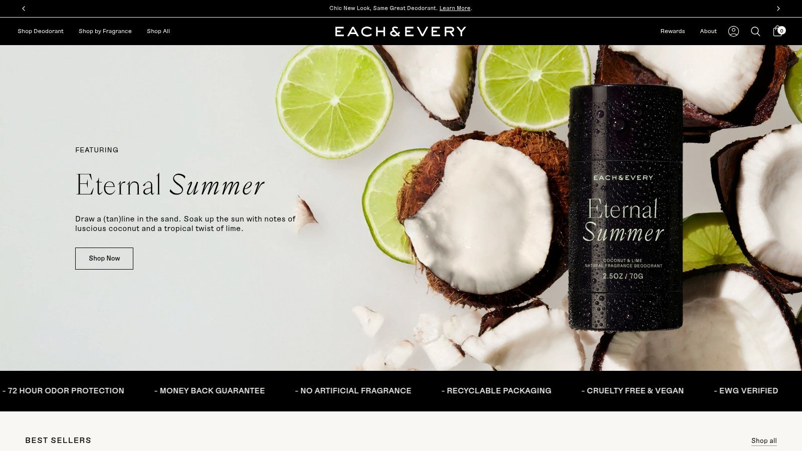 Each & Every Natural Aluminum-Free Deodorant