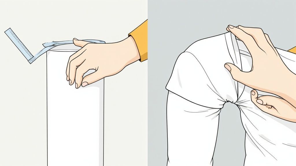 Collar and sleeve stretching setup