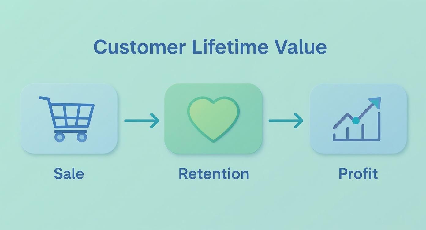 Infographic about improving customer lifetime value
