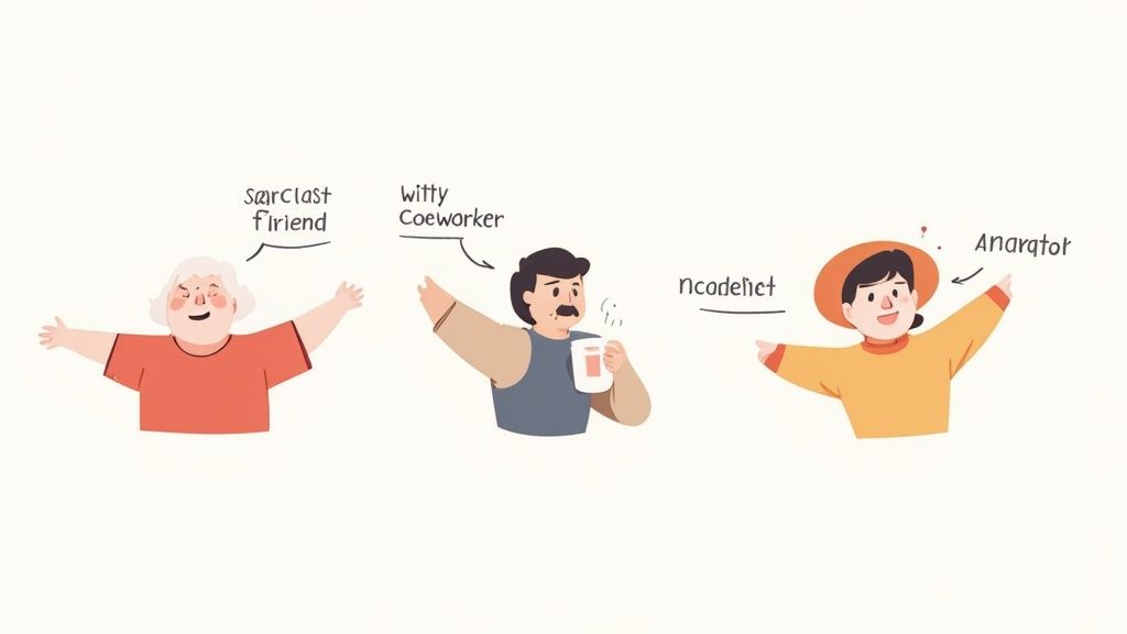 Woman laughing while looking at her laptop