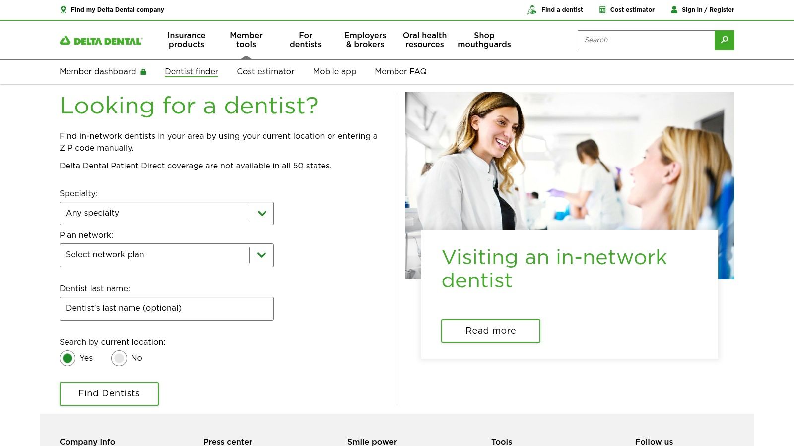 A dentist consulting with a patient.