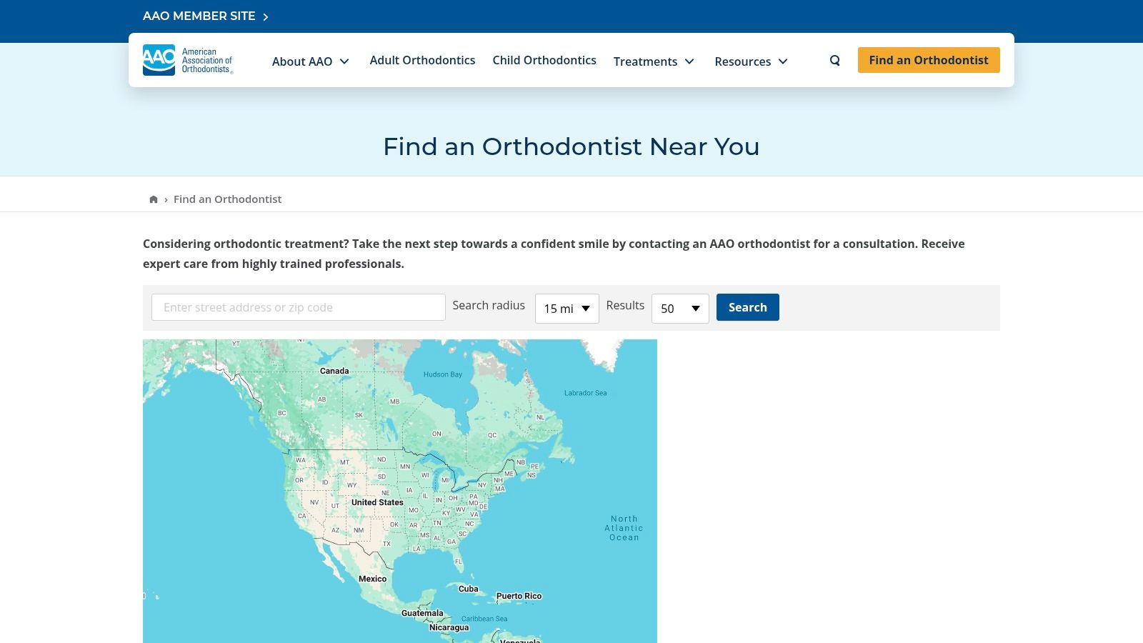 American Association of Orthodontists (AAO) &mdash; Find an Orthodontist