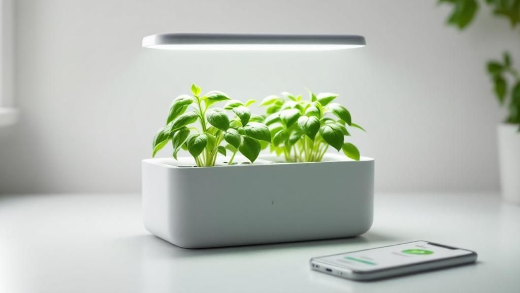 Smart Home Herb Garden Kits with App Integration