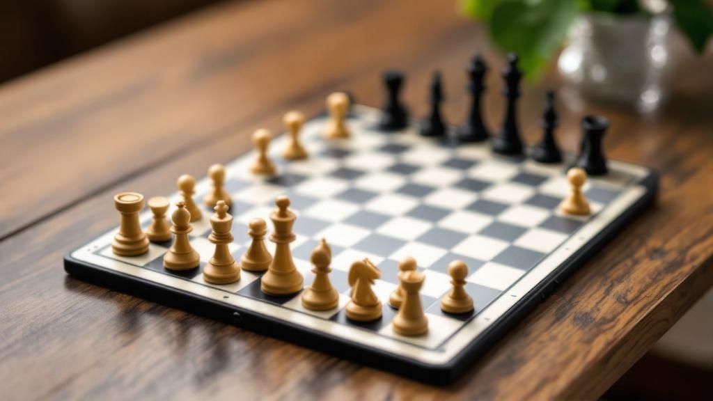 Yellow Mountain Imports Magnetic Travel Chess Set