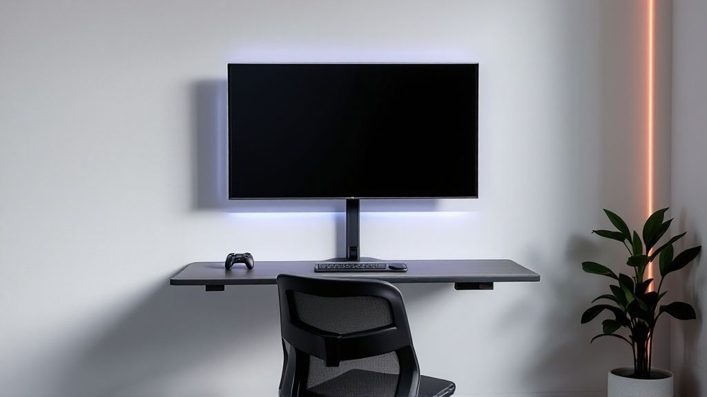 Wall-Mounted Gaming Station
