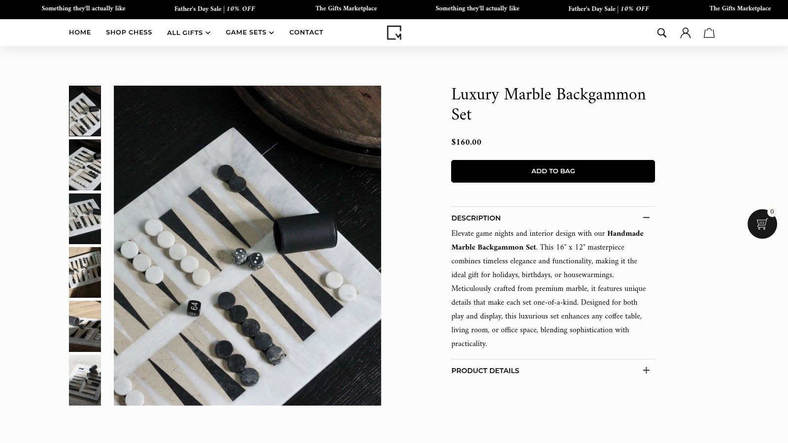 MarbleCultures Luxury Marble Backgammon Set: The Artisan's Choice