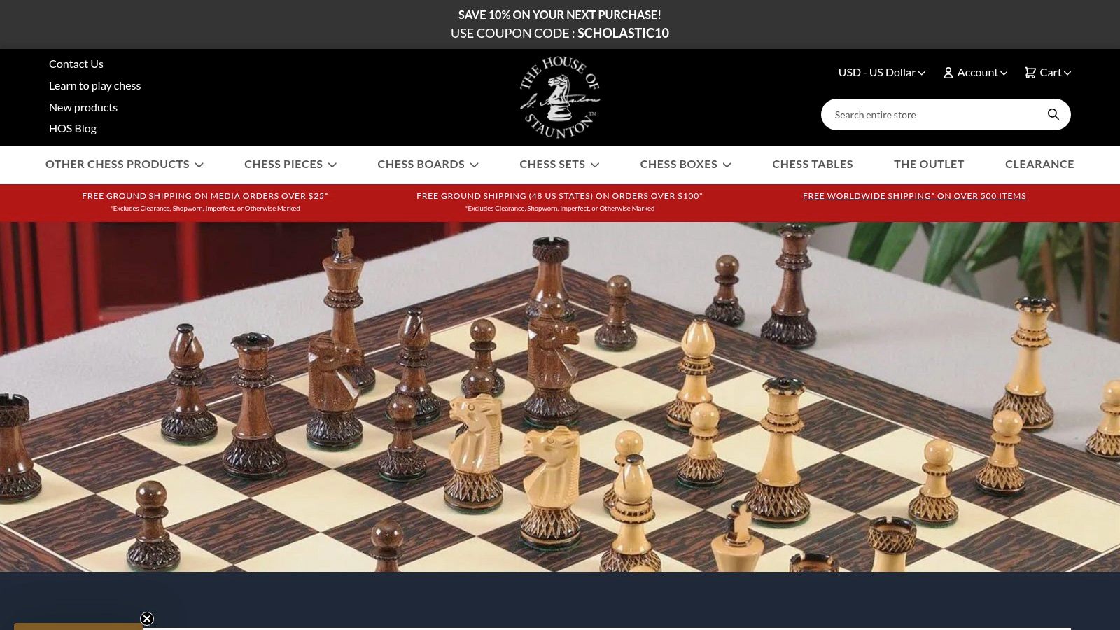 The House of Staunton Luxury Series Chess Set