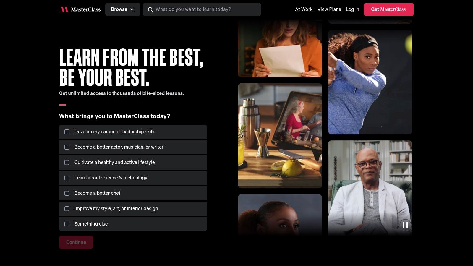 MasterClass Annual Membership